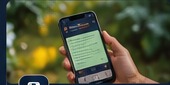 Farmer getting AI livestock health guidance on a smartphone